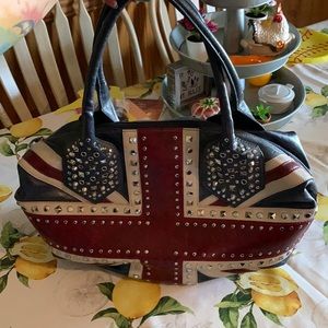 Studded Union Jack bag